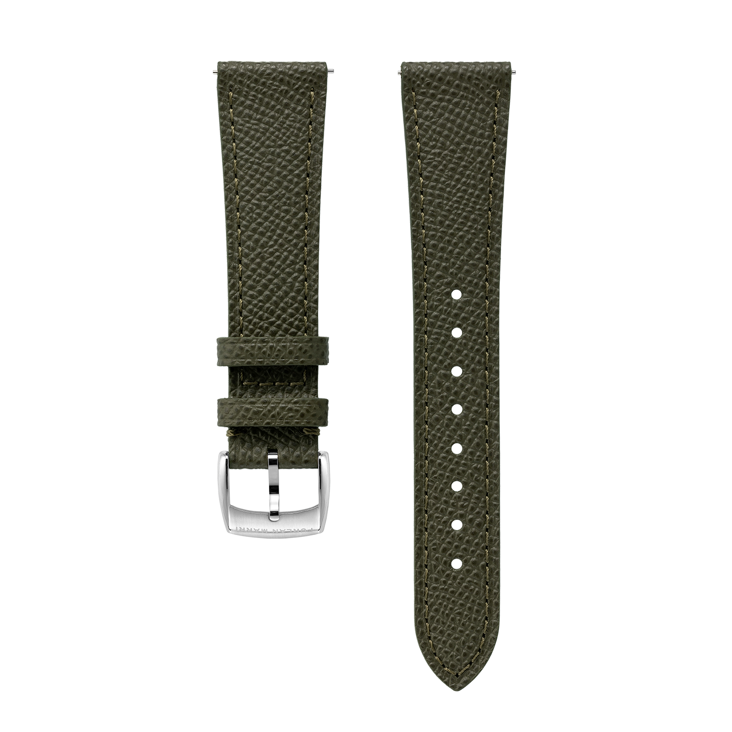 カーキ グレインレザー ストラップ