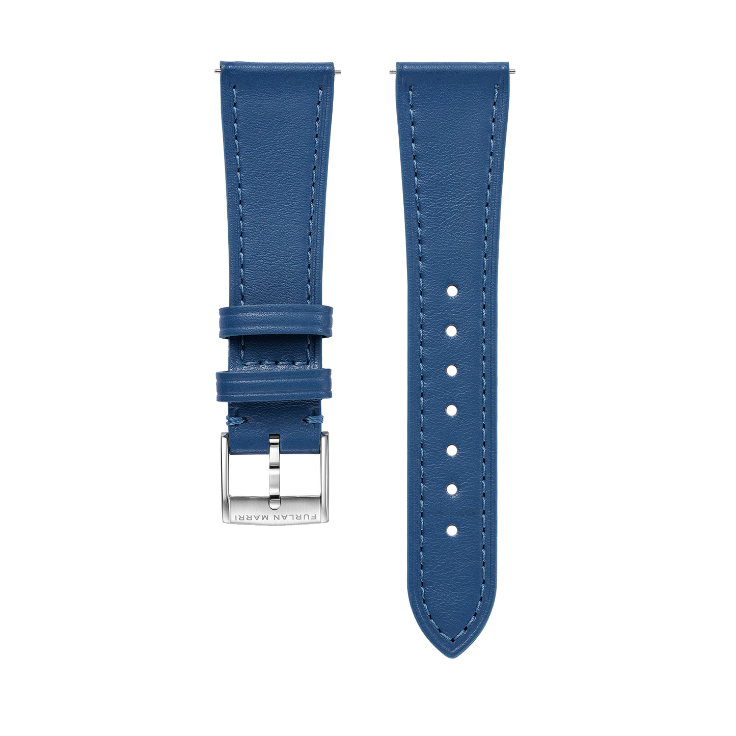 ブルー ソフトレザー ストラップ